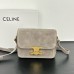 BOLSA CELINE TRIOMPHE NUBUCK CINZA