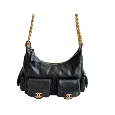 BOLSA CHANEL MAXI HOBO COURO