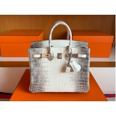 BOLSA HERMES BIRKIN 25 CROCODILO HIMALAYA BOLSA HERMES BIRKIN 25 CROCODILO HIMALAYA