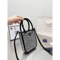 BOLSA PRADA CRYSTAL TOP HANDLE