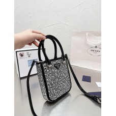 BOLSA PRADA CRYSTAL TOP HANDLE