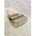 BOLSA VALENTINO DOURADA ROCKSTUD SPIKE M