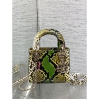 DIOR LADY SUPER MINI CROCO MESCLADA