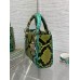 DIOR LADY SUPER MINI CROCO VERDE MESCLADO