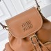 MOCHILA MIU MIU COURO