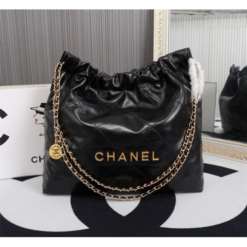 Bolsa com Alça Chanel 22 Cinza Original  NC558  Etiqueta Única