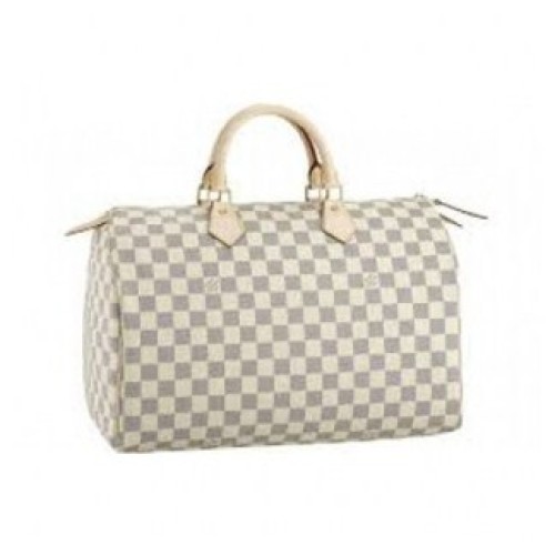 Bolsa Louis Vuitton Original Speedy 35 Damier Azur Feminina