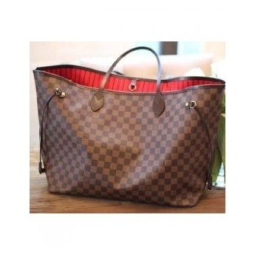 Bolsa Louis Vuitton Original Neverfull Damier Ébène MM Feminina