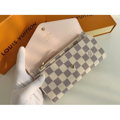 Louis Vuitton Emilie wallet Damier Ebene DE  Carteira louis vuitton, Couro  legítimo, Carteira